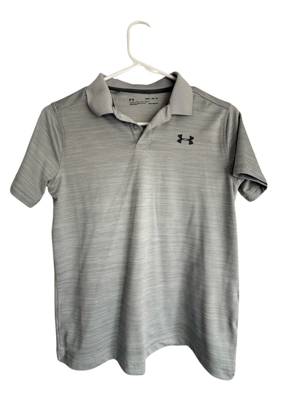 Under Armour Light Gray Men’s Polo Shirt with Logo
